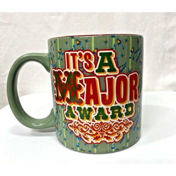 A Christmas Story "It's a Major Award" Green Coffee Tea Mug Sexy Leg Lamp Movie - Picture 1 of 6